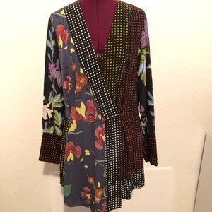 DVF multi print dress tunic